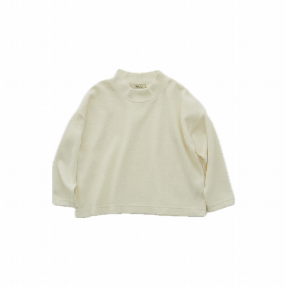 Fluffy Mock neck Pullover ivory img