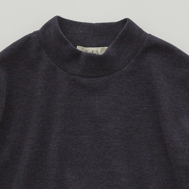 Fluffy Mock neck Pullover night gray img1