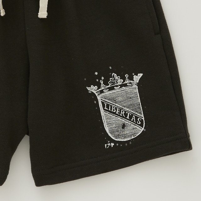 eLfinFolk ååȥ硼ȥѥ / LIBERTAS Sweat Shorts faded black img2