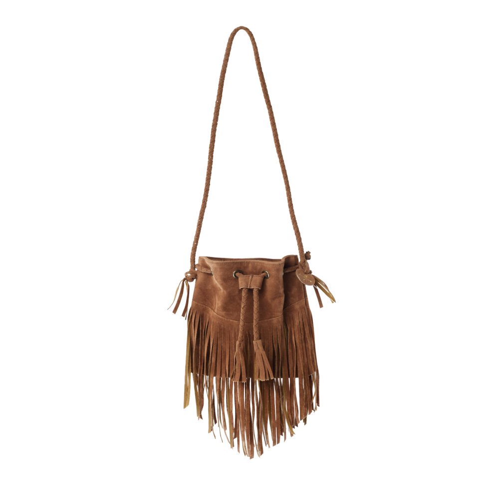 ݥå Fringe Crossbody Purse Saddle img