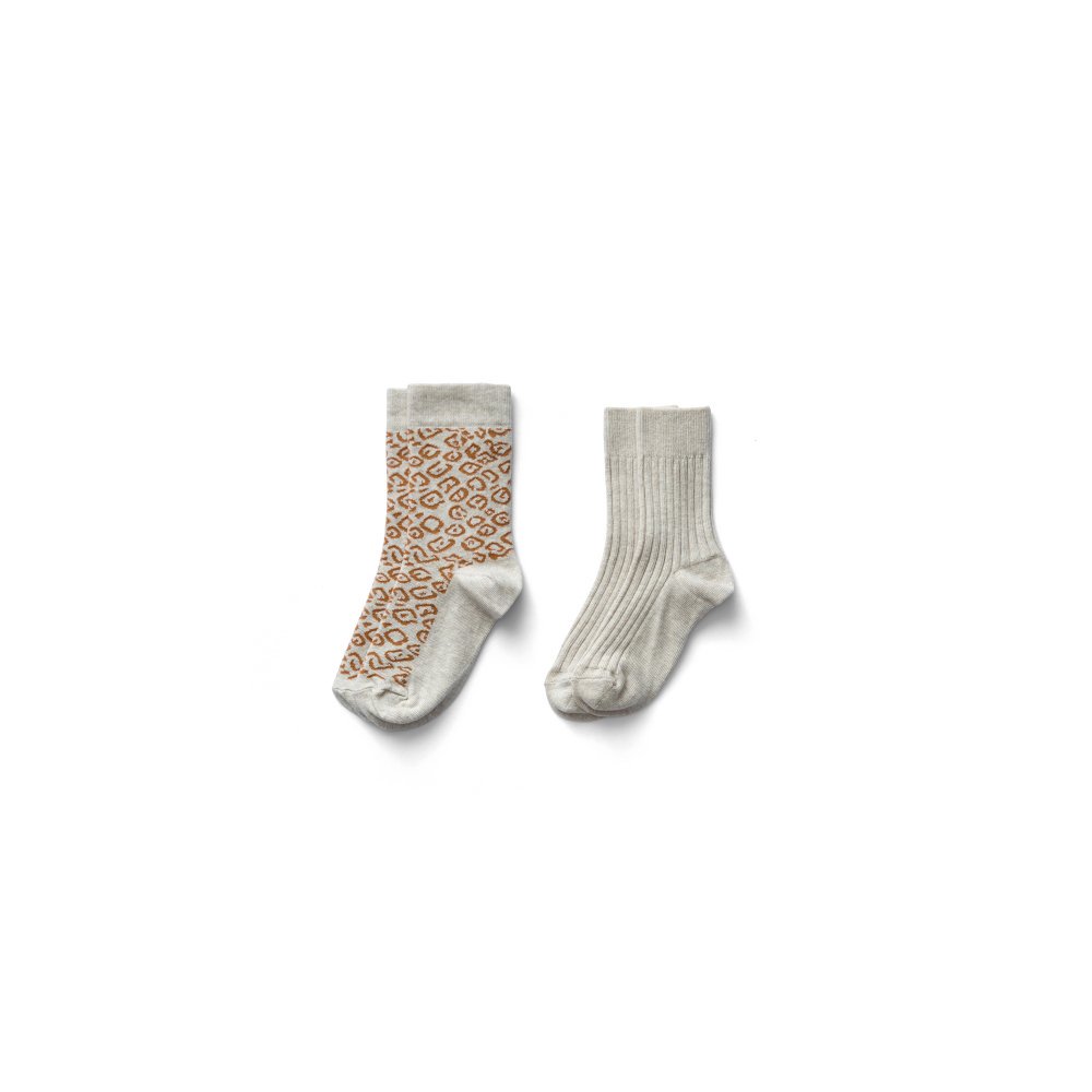 9/6 23䳫ͽMixed Sock Set - Leopard/Linen img