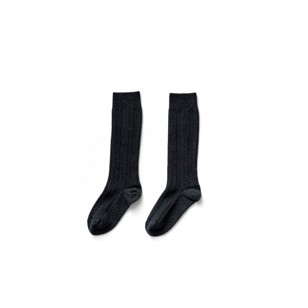 Pointelle Rib Socks - Soot img