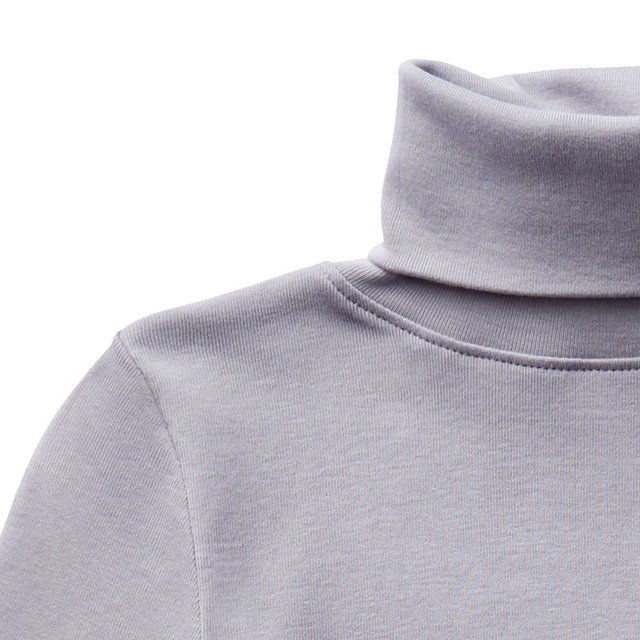 10/16 23䳫ϡLong Sleeve Snap Turtleneck - Haze img1