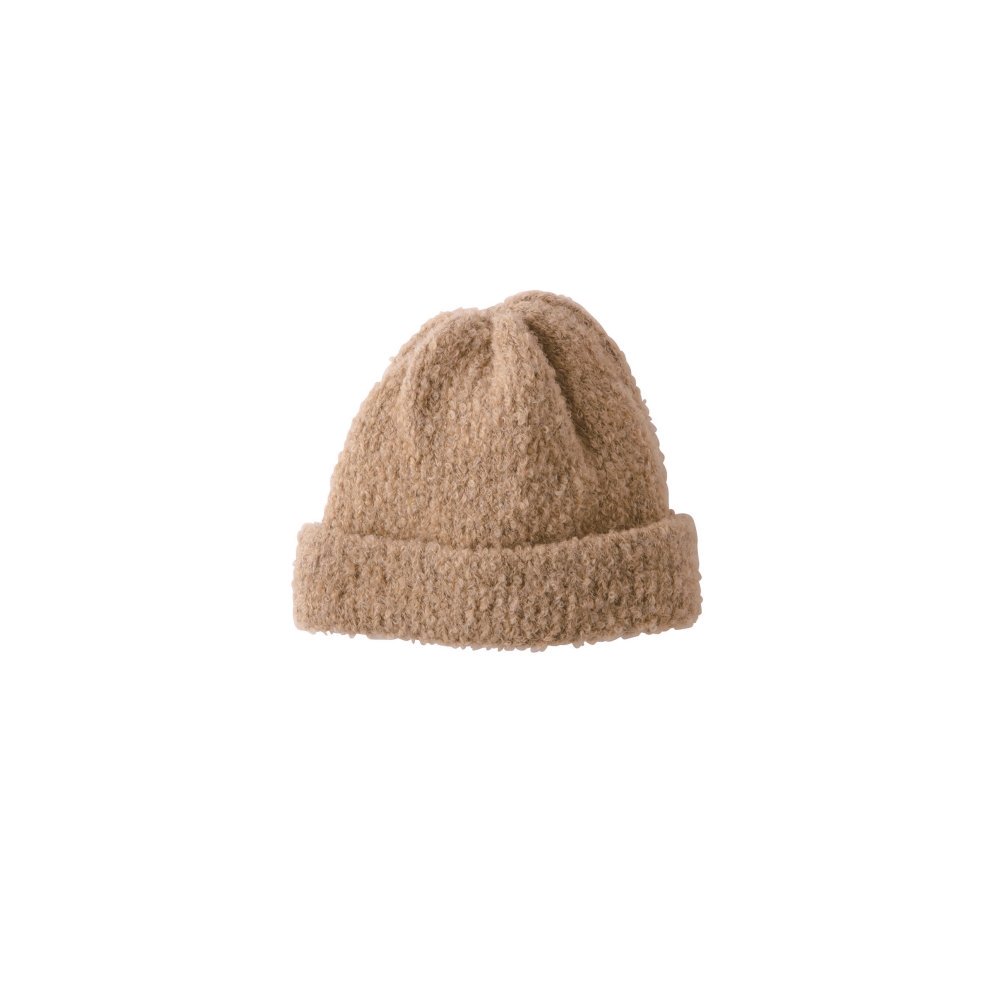 B101 Tubular Bob Cap Boucle Camel img1