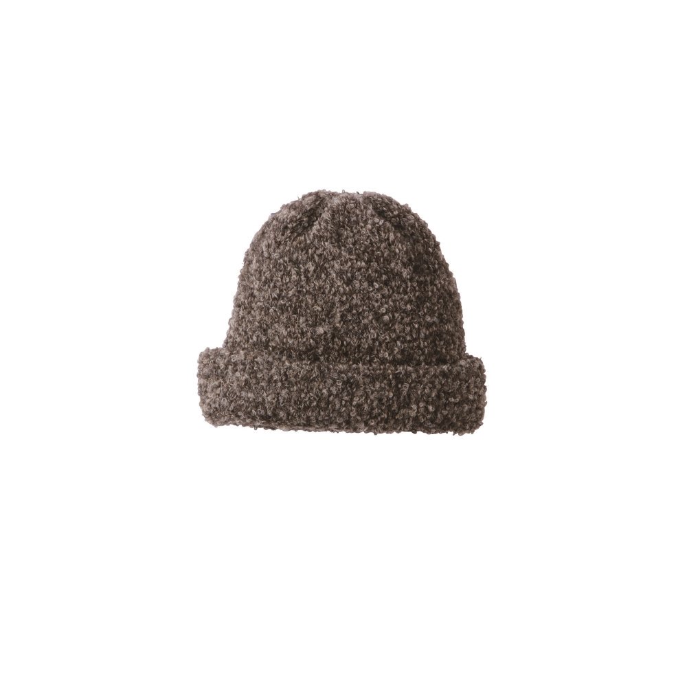 B101 Tubular Bob Cap Boucle Espresso img1