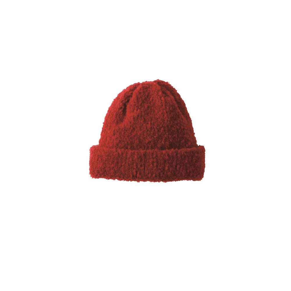 B101 Tubular Bob Cap Boucle Cherry img1