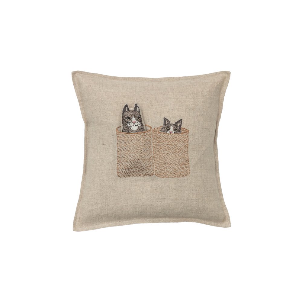 30cm x 30cm Basket Cats Pocket Pillow å󥫥С img1