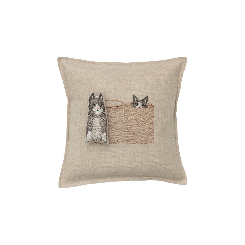 30cm x 30cm Basket Cats Pocket Pillow å󥫥С img2