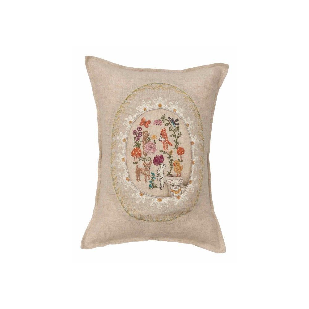 CORAL & TUSK クッションカバー CORAL&TUSK [Basket Cats Pocket Pillow] 猫とカゴモチーフ ドール