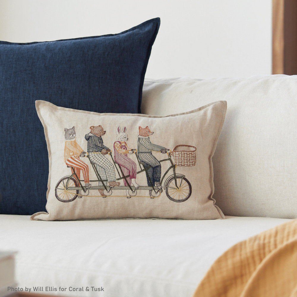 30cm x 40cm Tandem Bike Pocket Pillow å󥫥С img5