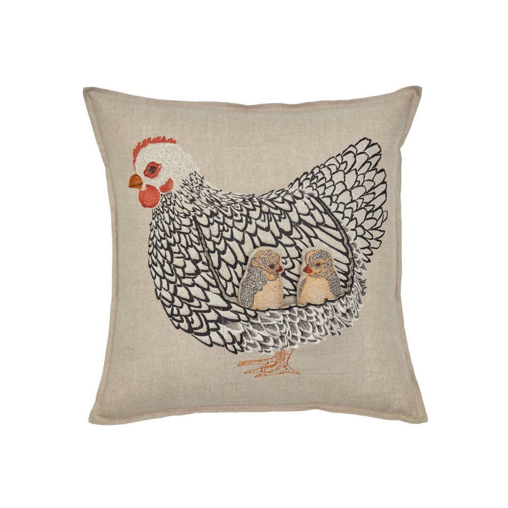 coral & tusk 40cm x 40cm Mother Hen Pocket Pillow(Cover Only) | クッションカバー -  cuccu-こども服と雑貨のセレクトショップ、クックです。