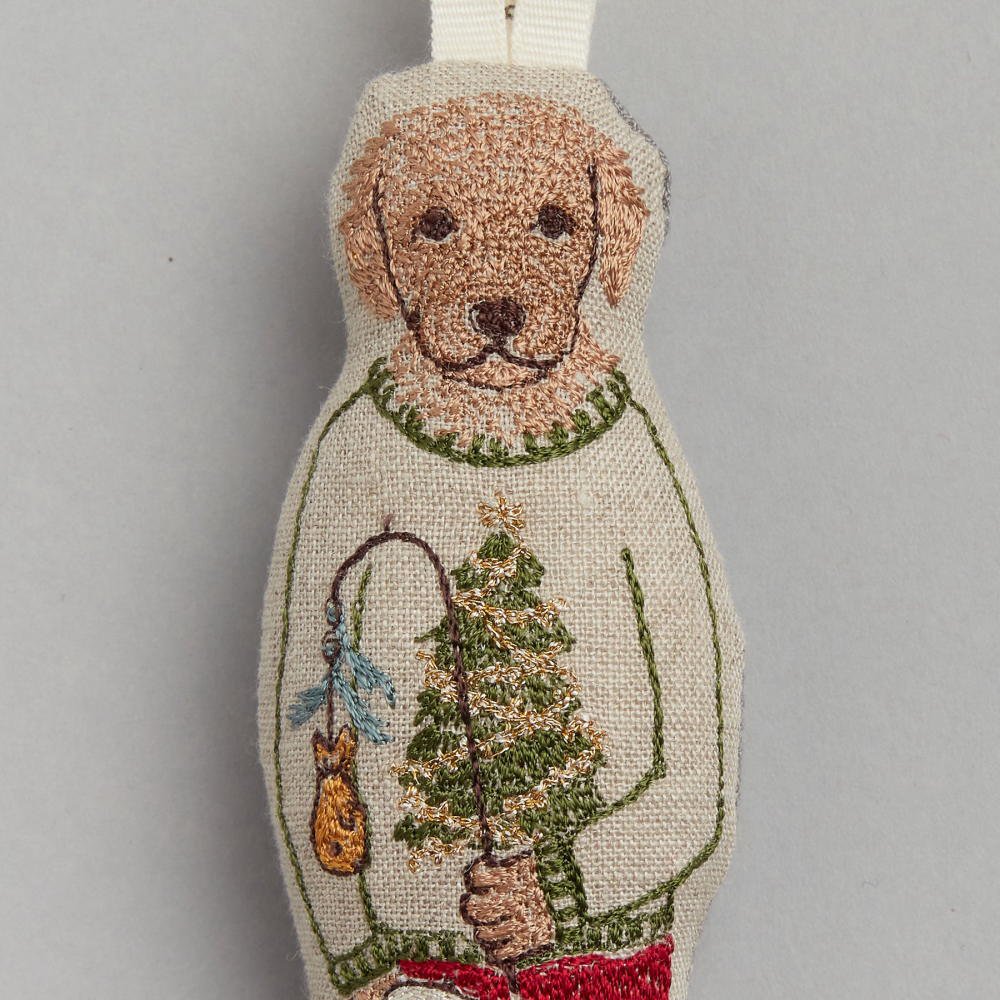 ꥹޥĥ꡼ʥ Dog with Gifts Ornament img2