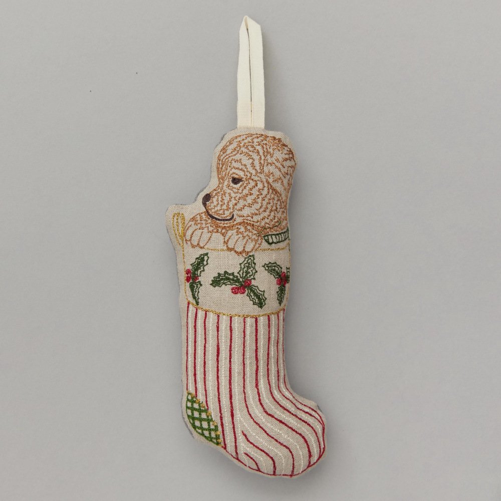 ꥹޥĥ꡼ʥ Puppy Stocking Ornament img1