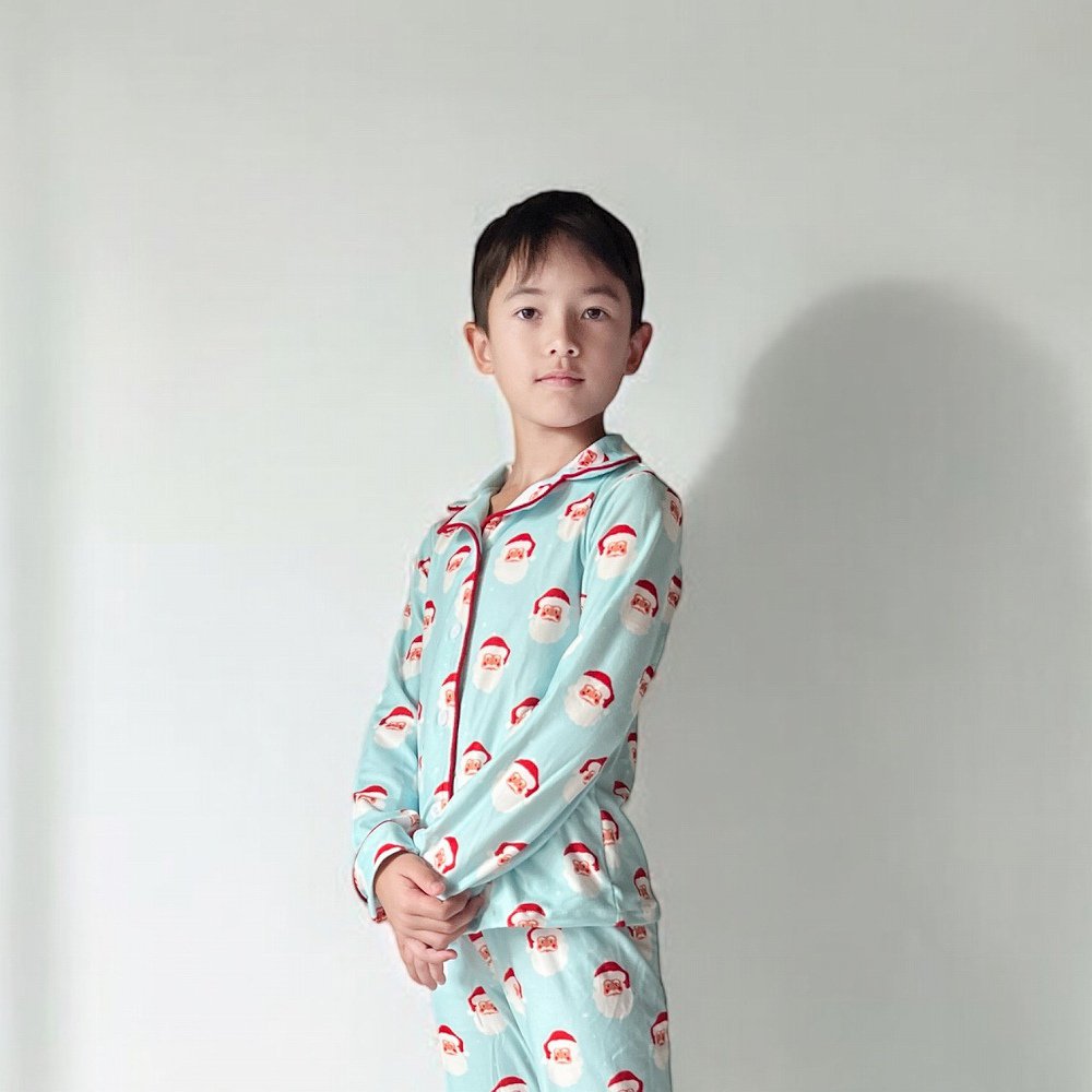 ꥹޥѥ Button Down Pajamas - Vintage Santa Holiday Lounge  img7