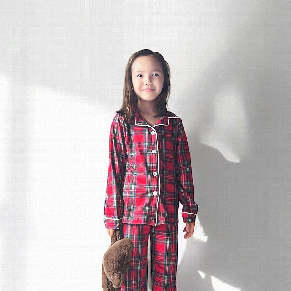 ꥹޥѥ Button Down Pajamas - Tartan Holiday Lounge img3