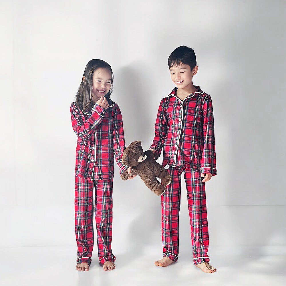 ꥹޥѥ Button Down Pajamas - Tartan Holiday Lounge img5