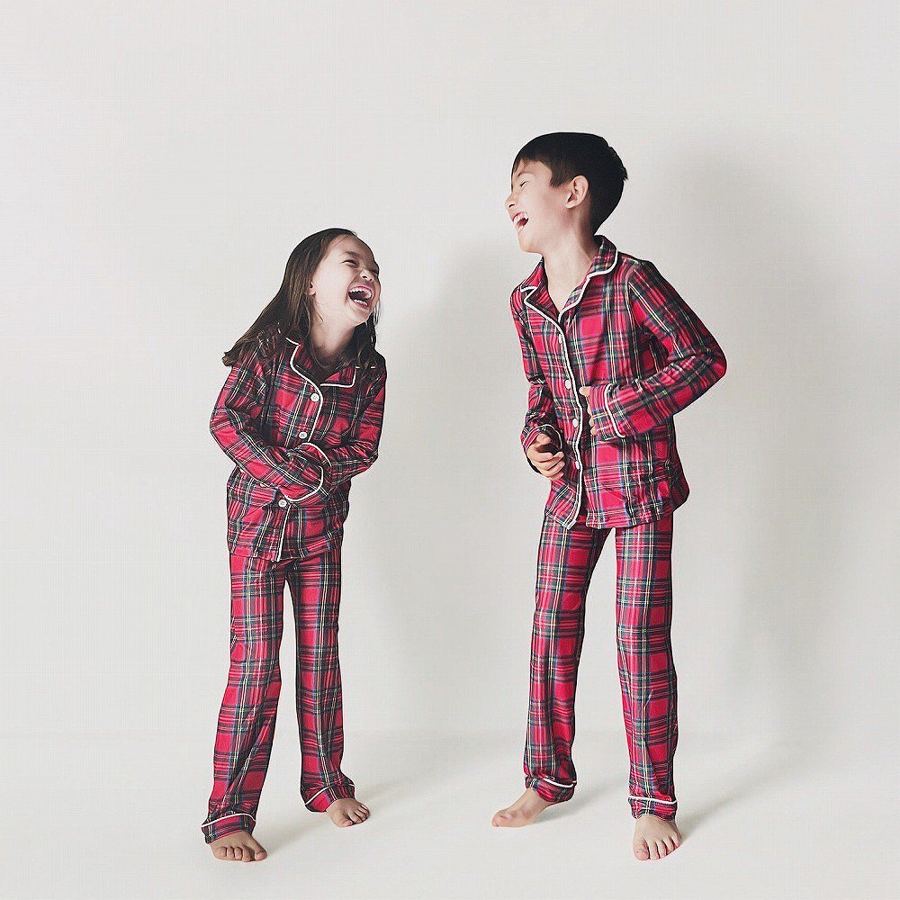 ꥹޥѥ Button Down Pajamas - Tartan Holiday Lounge img8