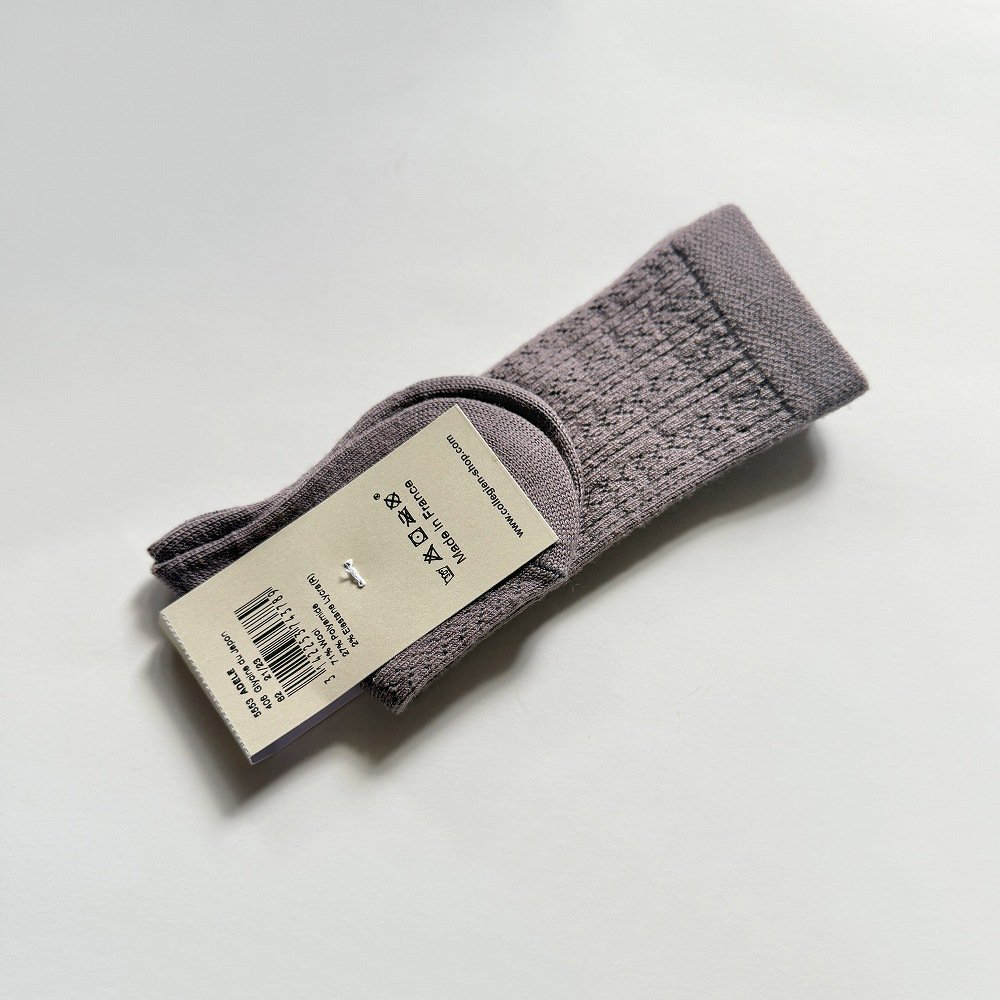 ϥå Adele Pointelle Merino Wool Knee-high Socks / Glycine du Japon img4