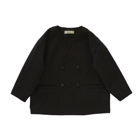 Ceremony Poplin Collarless Jacket black