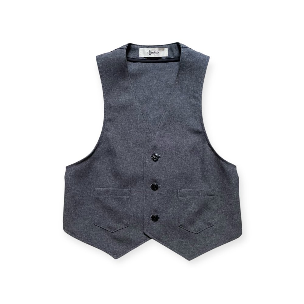 Ceremony Poplin Vest gray img