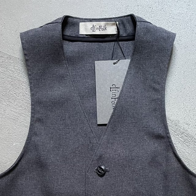 Ceremony Poplin Vest gray img2