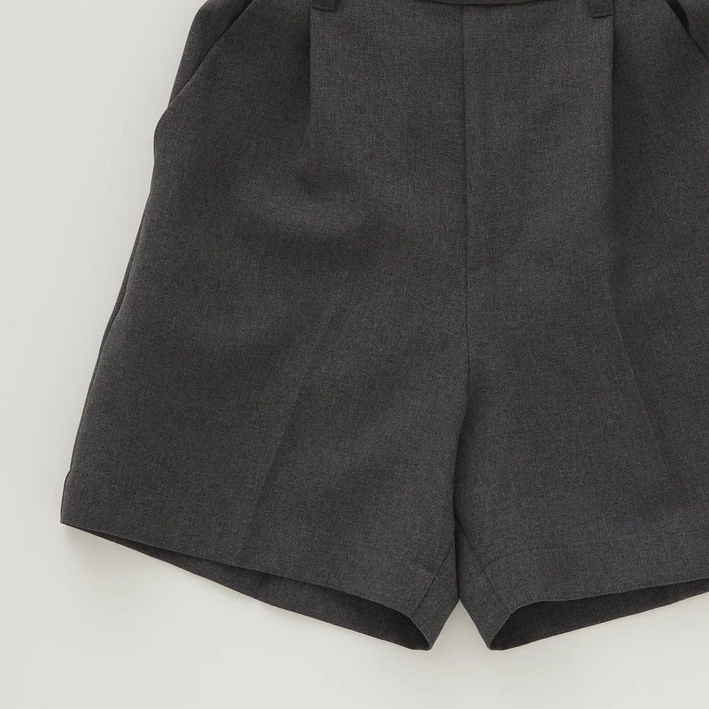 Ceremony Poplin Tuck Shorts gray img2