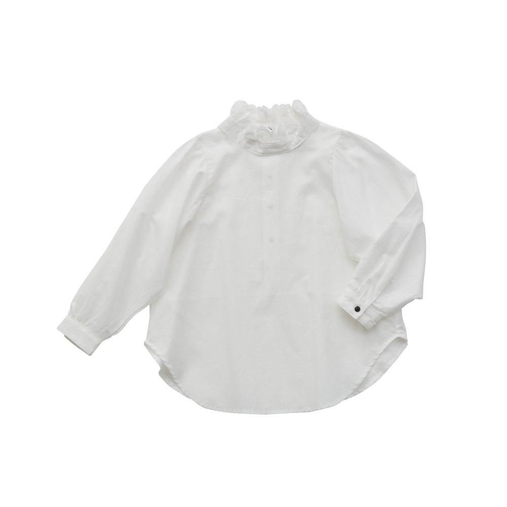 eLfinFolk åե륷 / Ceremony Ruffled Collar Blouse white img