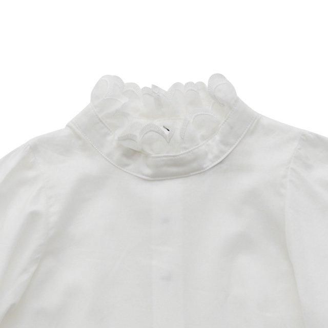 eLfinFolk åե륷 / Ceremony Ruffled Collar Blouse white img1