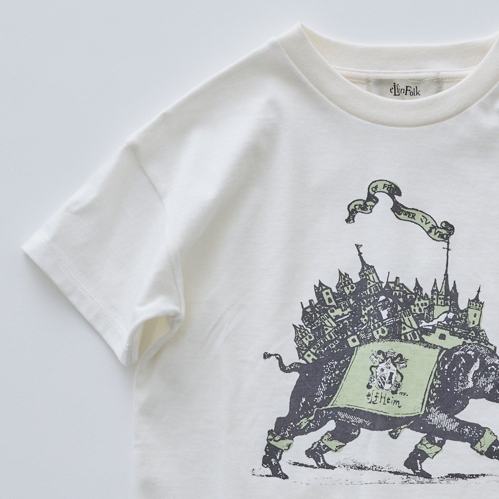 1/30䳫ϡeLfinFolk åT եۥ磻 / Elephant Town Tee off white img1