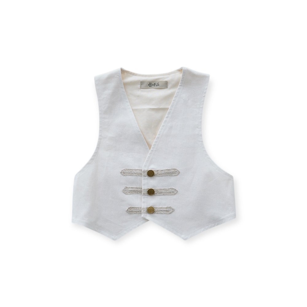 1/30䳫ϡ2-3١eLfinFolk å٥ եۥ磻 / Napoleon Vest off white img