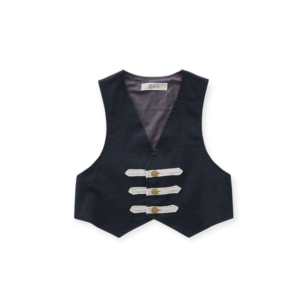 1/30䳫ϡ2-3١eLfinFolk å٥ ֥å / Napoleon Vest black img