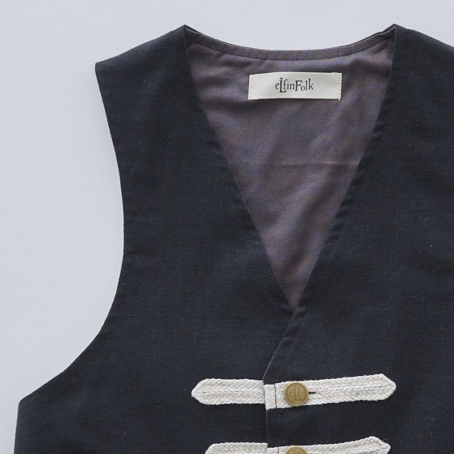 1/30䳫ϡ2-3١eLfinFolk å٥ ֥å / Napoleon Vest black img1