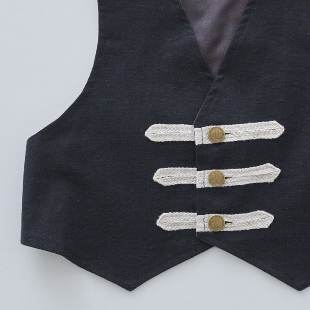 1/30䳫ϡ2-3١eLfinFolk å٥ ֥å / Napoleon Vest black img2