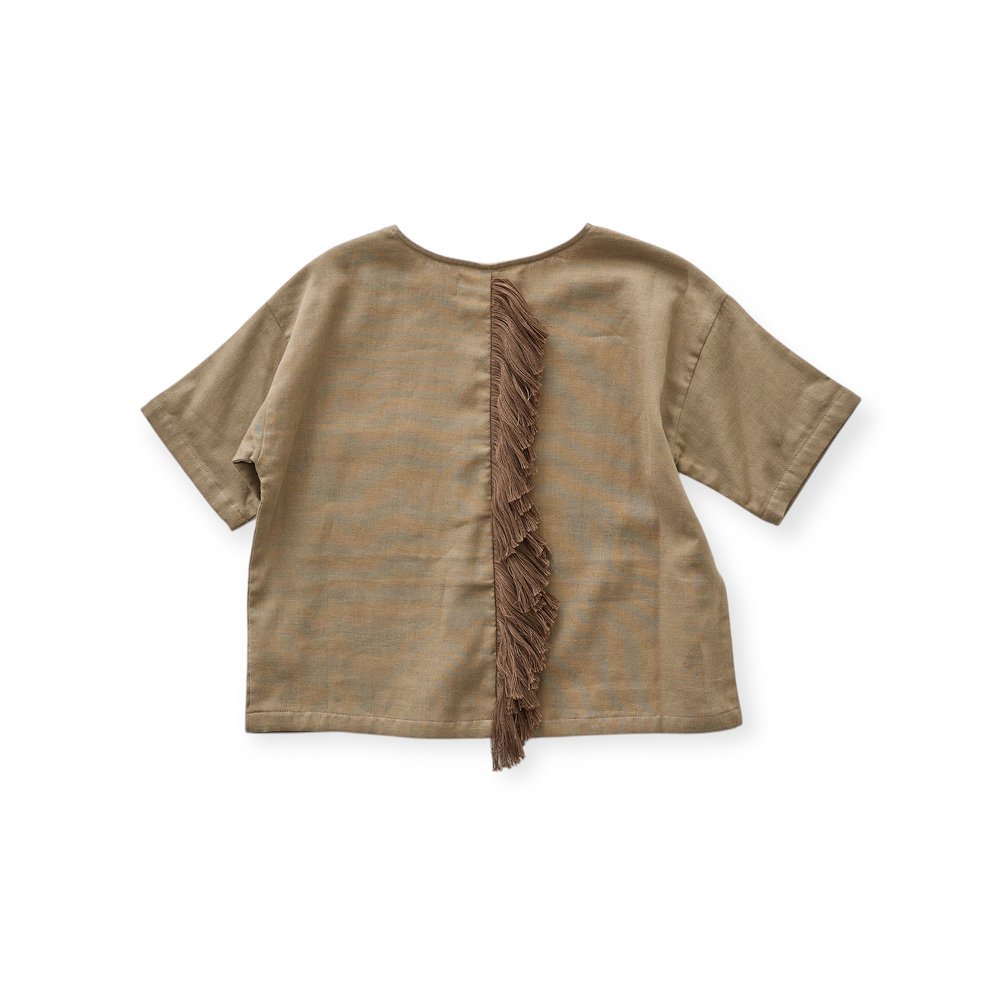 1/30䳫ϡeLfinFolk ƥT ١ / Double Gauze Tategami Tee mocha beige img