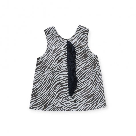 1/30䳫ϡ2-3١eLfinFolk ƥߥ󥯥ȥå ֥å / Zebra Tategami Tanktop faded black