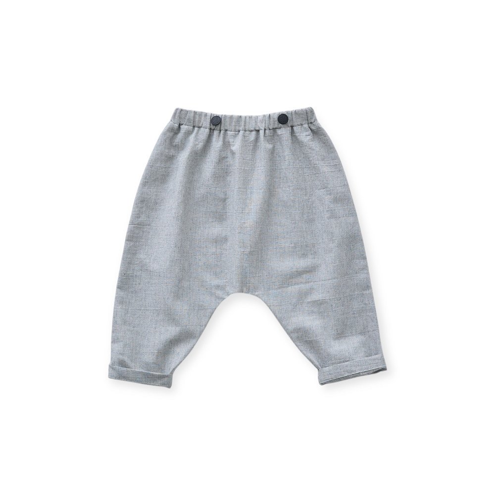 1/30䳫ϡ2-3١eLfinFolk ٥ӡѥ ֥å / Organic Gauze Baby Striped Pants black img