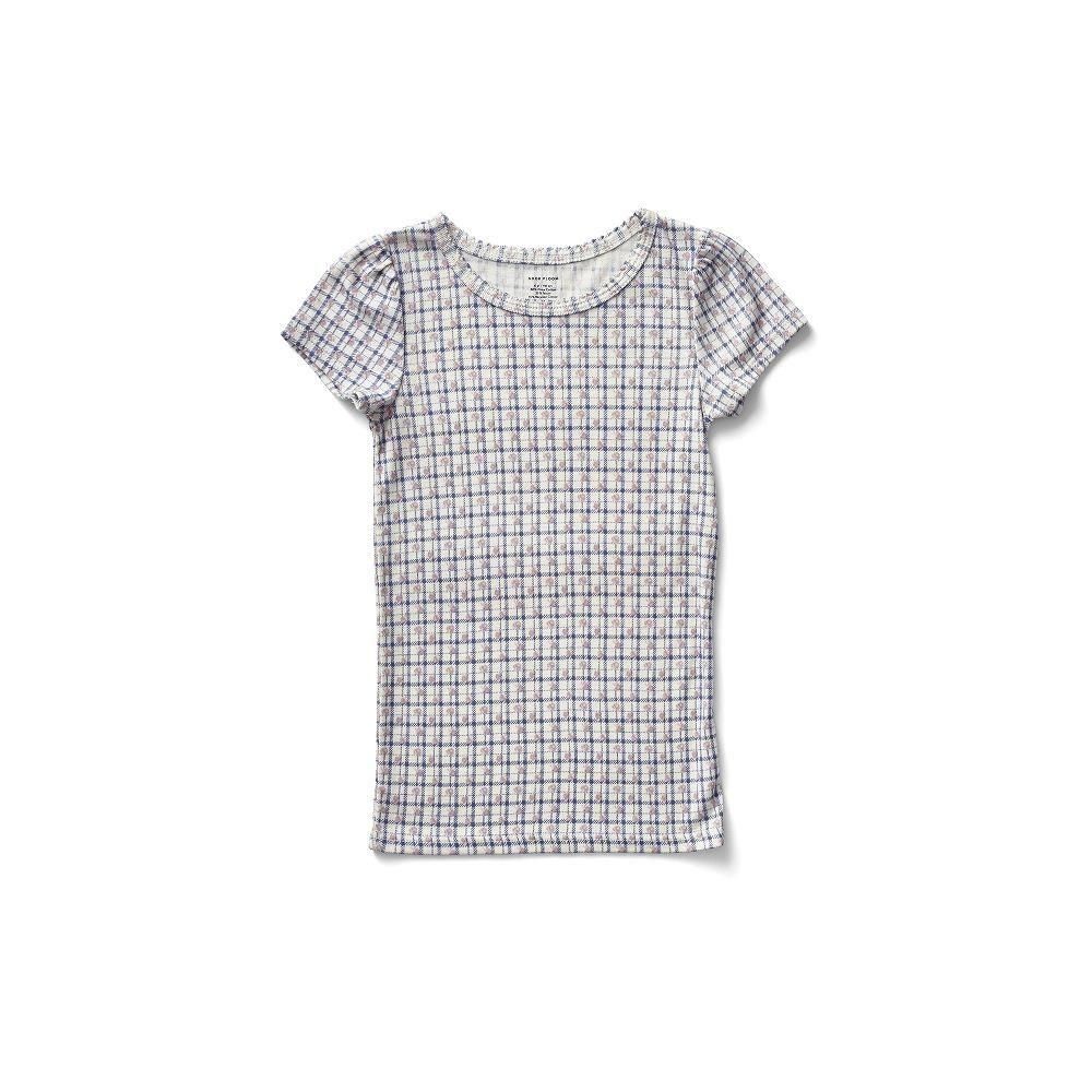 D2-3䳫ͽSoor Ploom ѥT / Pouf Tee - Checker Rose Print, Blueberry img