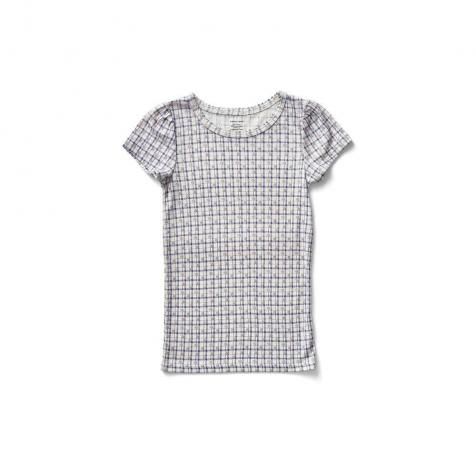 D2-3䳫ͽSoor Ploom ѥT / Pouf Tee - Checker Rose Print, Blueberry