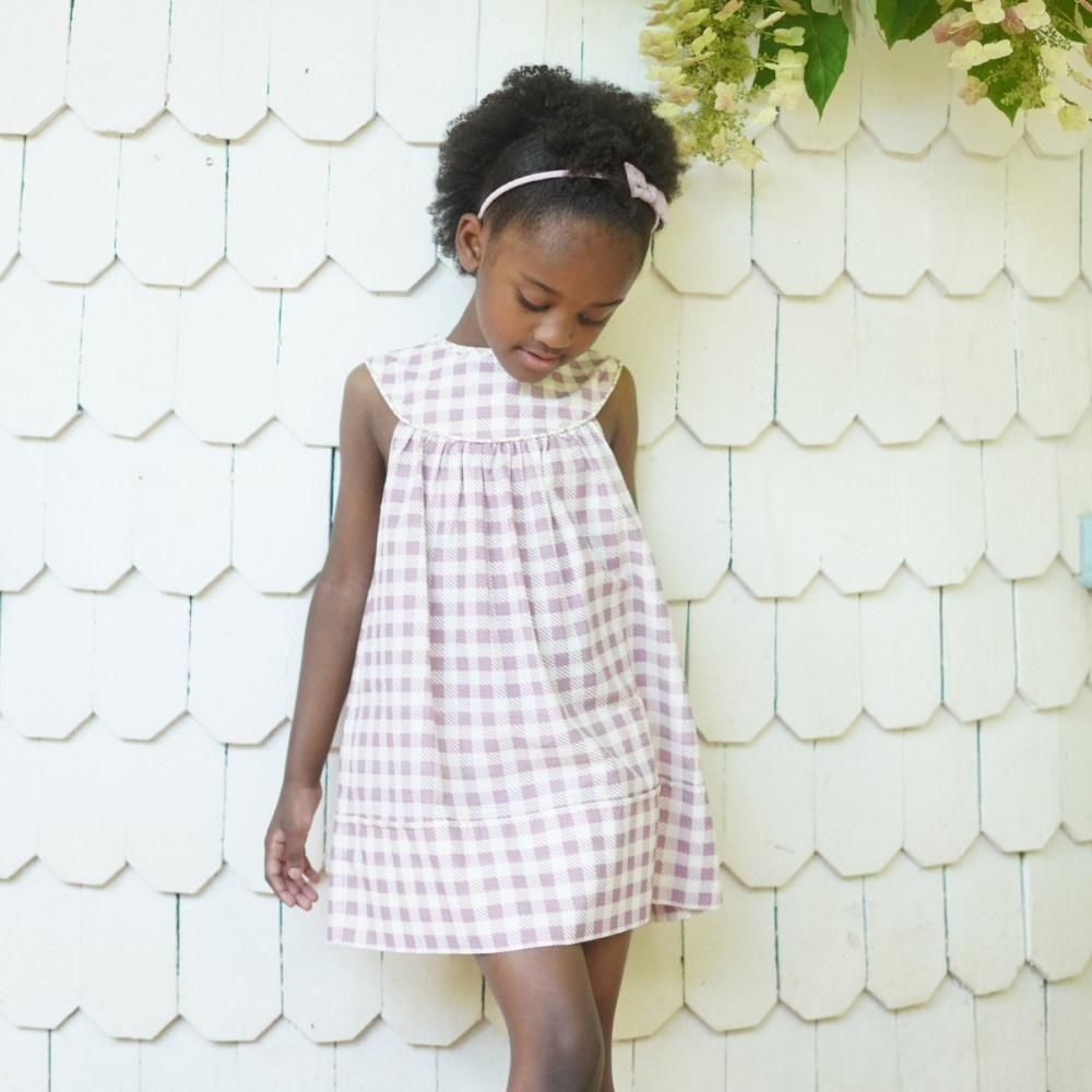 D3-4䳫ͽSoor Ploom åȥڡԡ / Delilah Dress - Gingham Print, Zinnia img5