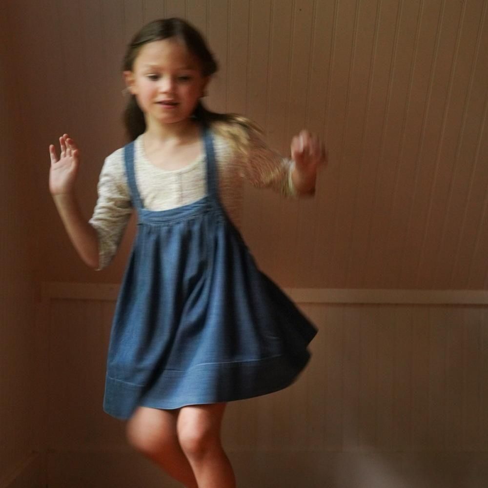 D3-4䳫ͽSoor Ploom åԥʥեɥ쥹 / Eloise Pinafore - Eco Wash img5