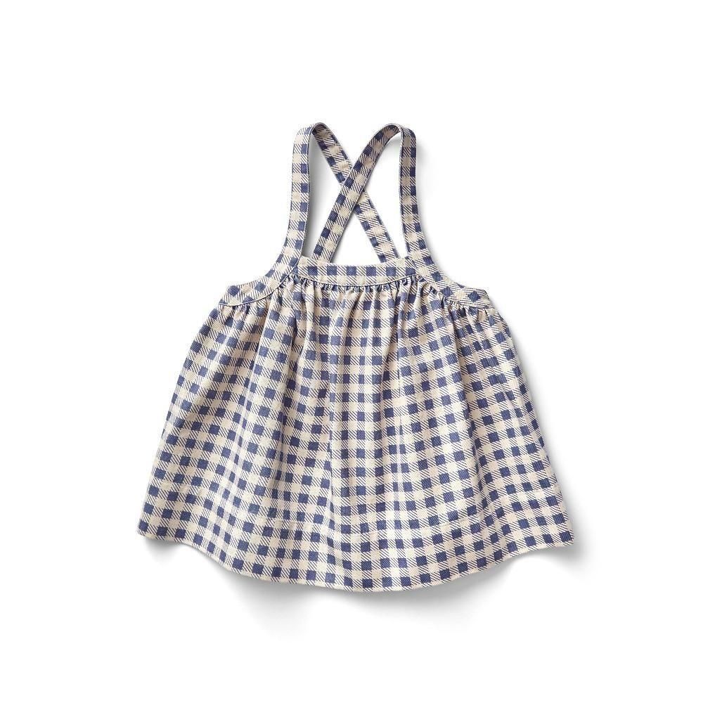 D3-4䳫ͽSoor Ploom åԥʥեɥ쥹 / Eloise Pinafore - Gingham Print, Blueberry img