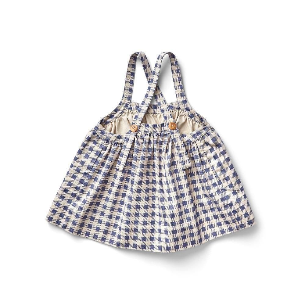 D3-4䳫ͽSoor Ploom åԥʥեɥ쥹 / Eloise Pinafore - Gingham Print, Blueberry img1