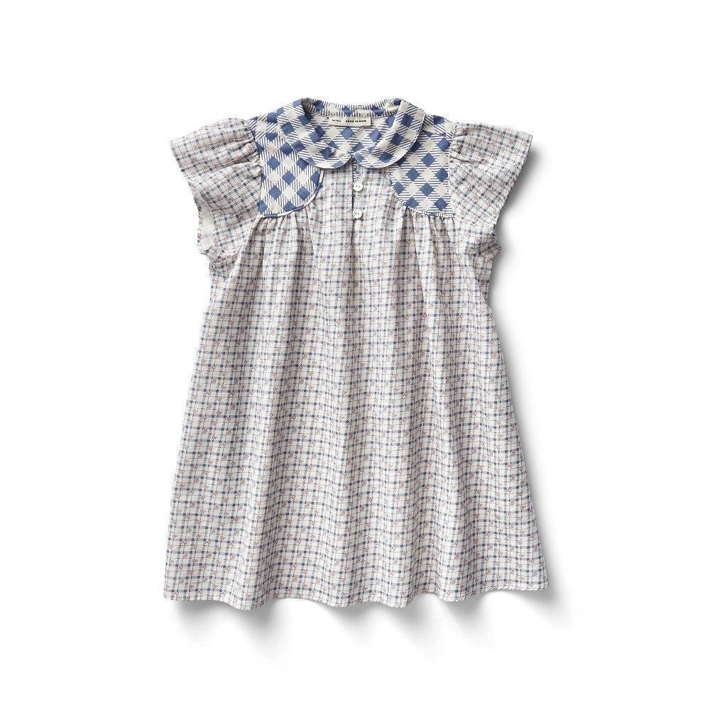 D3-4䳫ͽSoor Ploom åΥ른åԡ / Philomena Dress - Checker Rose Print, Blueberry img