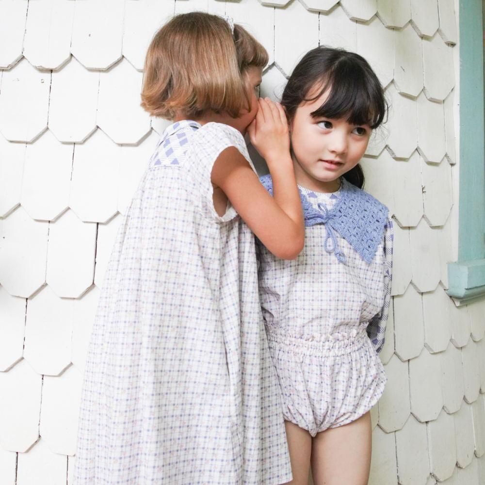 D3-4䳫ͽSoor Ploom åΥ른åԡ / Philomena Dress - Checker Rose Print, Blueberry img5