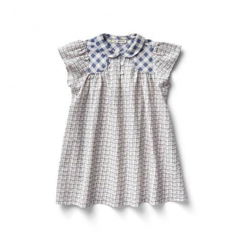 D3-4䳫ͽSoor Ploom åΥ른åԡ / Philomena Dress - Checker Rose Print, Blueberry