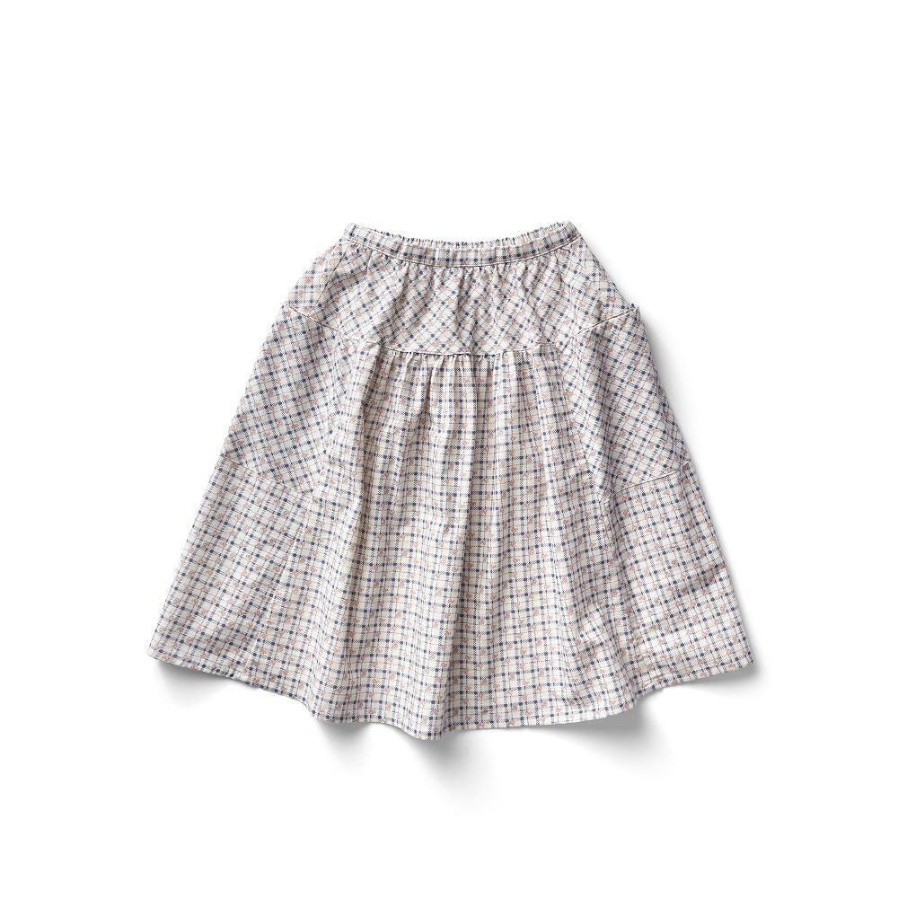 D3-4䳫ͽSoor Ploom å / Vada Skirt - Checker Rose Print, Blueberry img