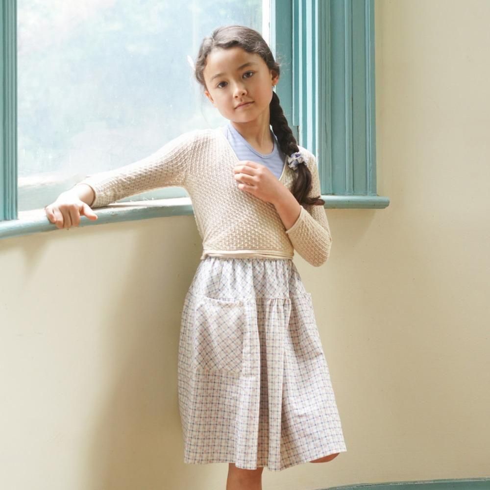 D3-4䳫ͽSoor Ploom å / Vada Skirt - Checker Rose Print, Blueberry img2