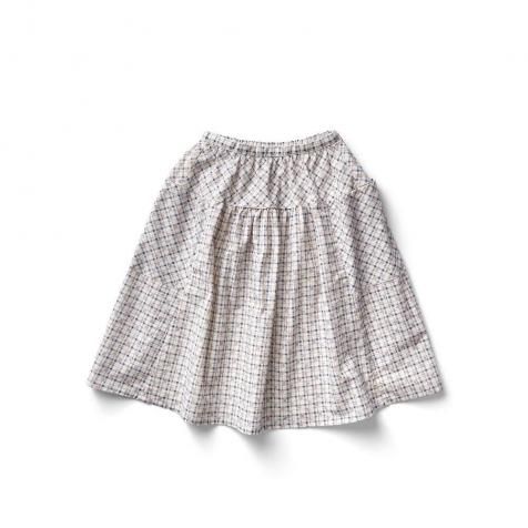 D3-4䳫ͽSoor Ploom å / Vada Skirt - Checker Rose Print, Blueberry