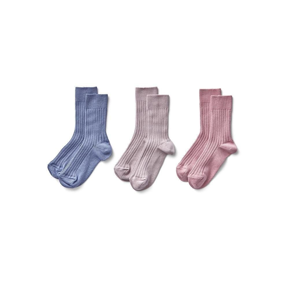 D3-4䳫ͽSoor Ploom åå3å / Plain Rib Sock Set - Seasonal Color Mix img