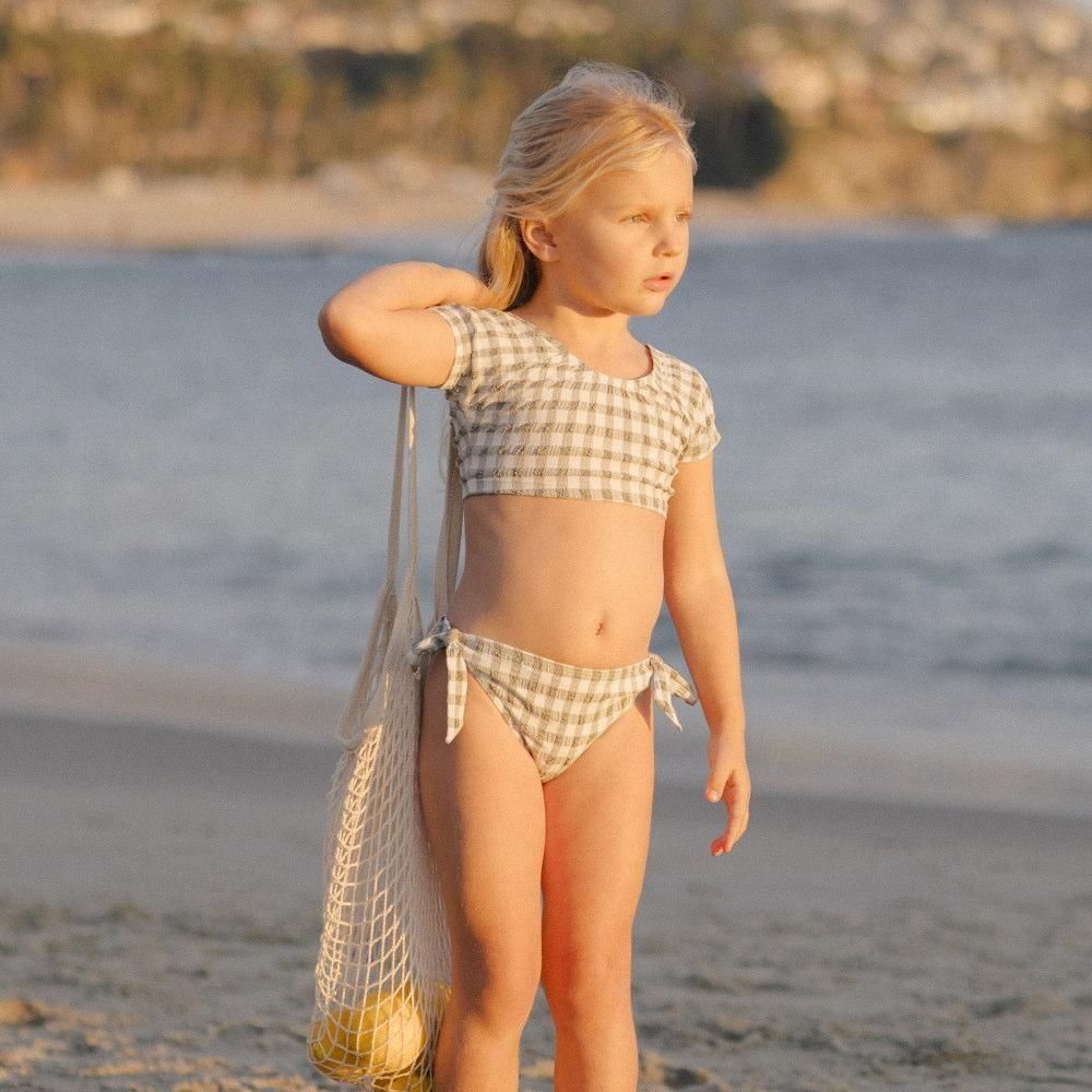 Rylee&Cru åץɥå奬&硼ĥå / Cropped Rashguard Set Eucalyptus Check img5